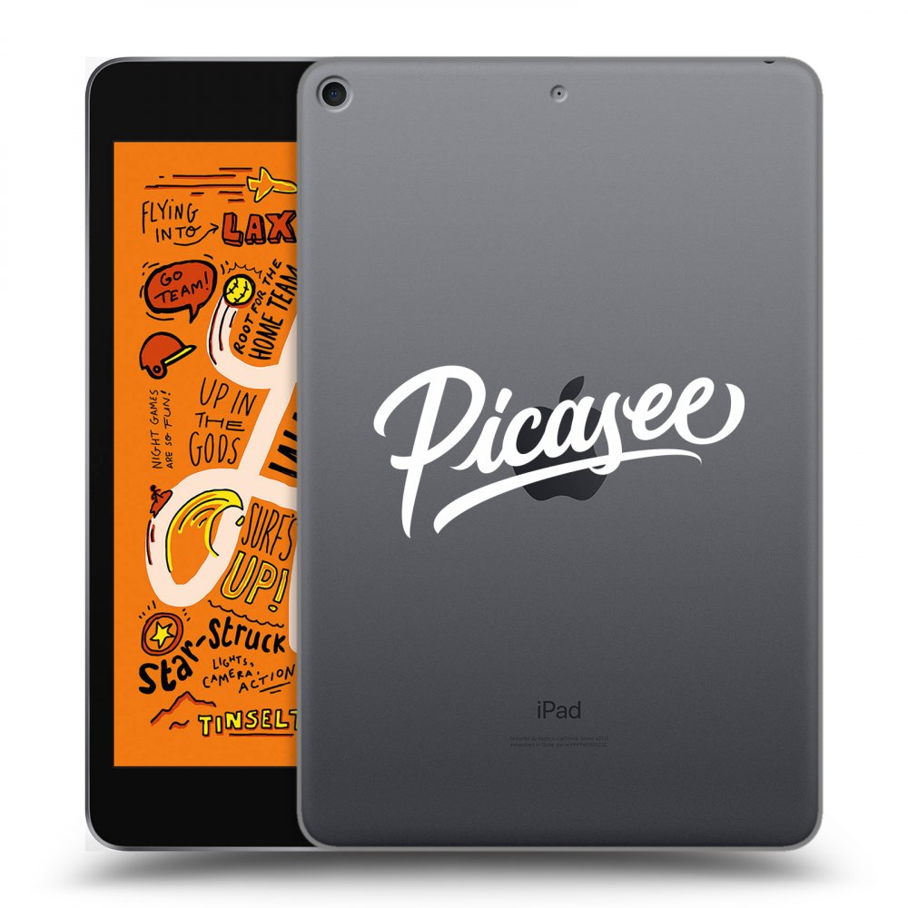 Picasee silikonový průhledný obal pro Apple iPad mini 2019 (5. gen) - Picasee - old logo - white