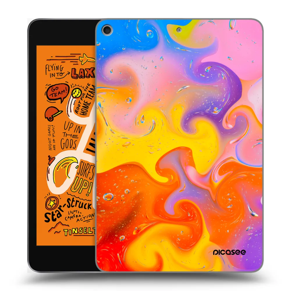 Picasee silikonový průhledný obal pro Apple iPad mini 2019 (5. gen) - Bubbles