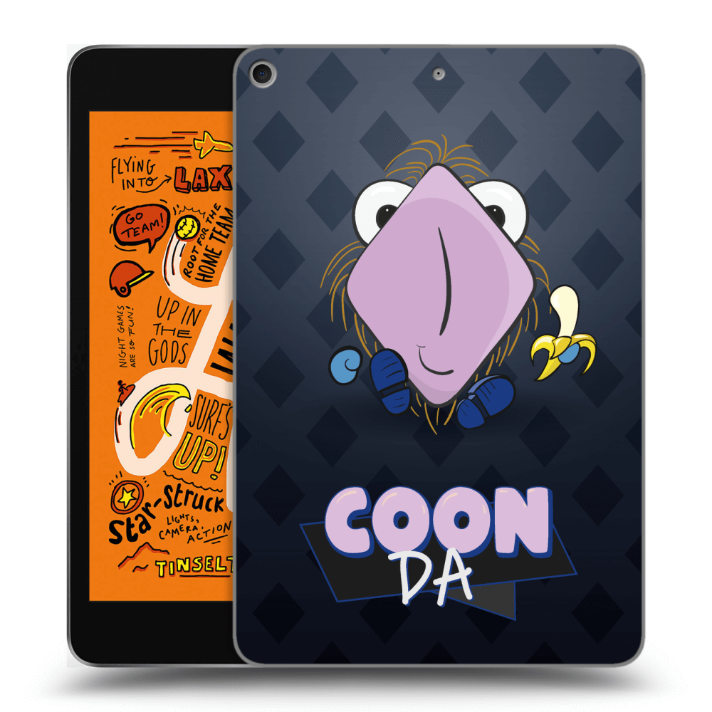 Picasee silikonový průhledný obal pro Apple iPad mini 2019 (5. gen) - COONDA chlupatka - tmavá