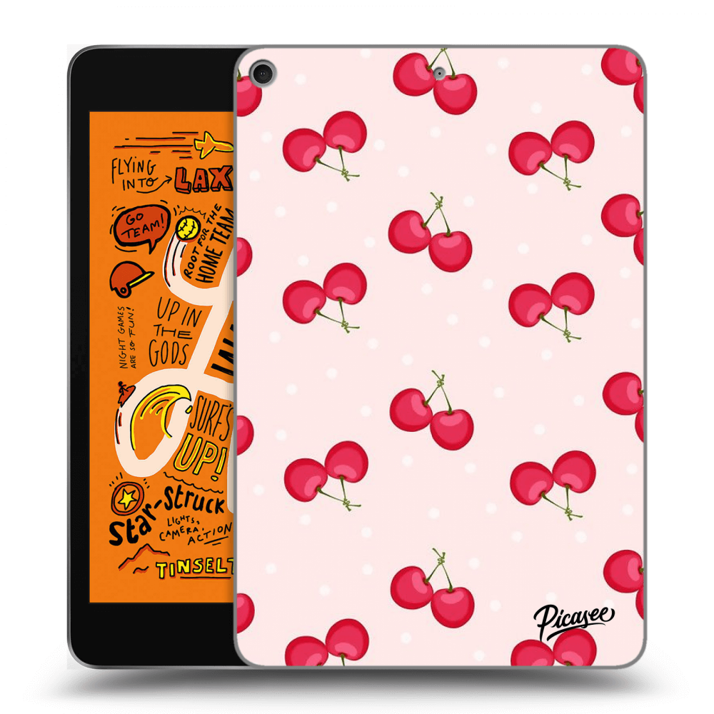 Picasee silikonový černý obal pro Apple iPad mini 2019 (5. gen) - Cherries