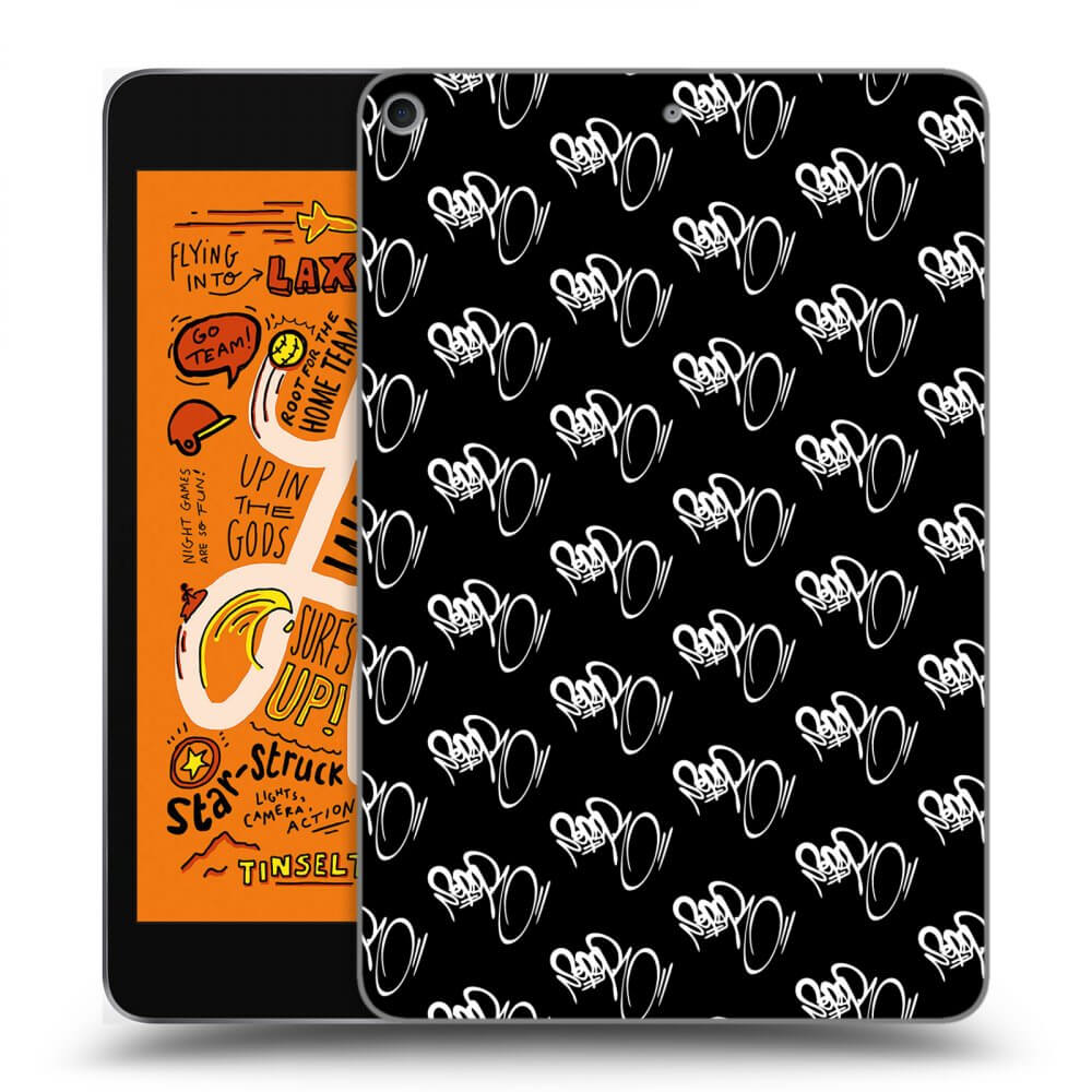 Picasee silikonový černý obal pro Apple iPad mini 2019 (5. gen) - Separ - White On Black