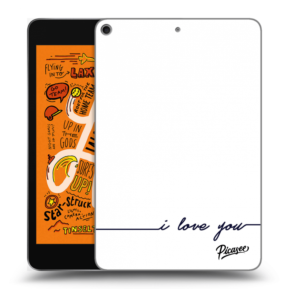 Picasee silikonový průhledný obal pro Apple iPad mini 2019 (5. gen) - I love you