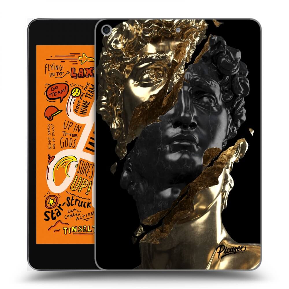 Picasee silikonový černý obal pro Apple iPad mini 2019 (5. gen) - Gold - Black