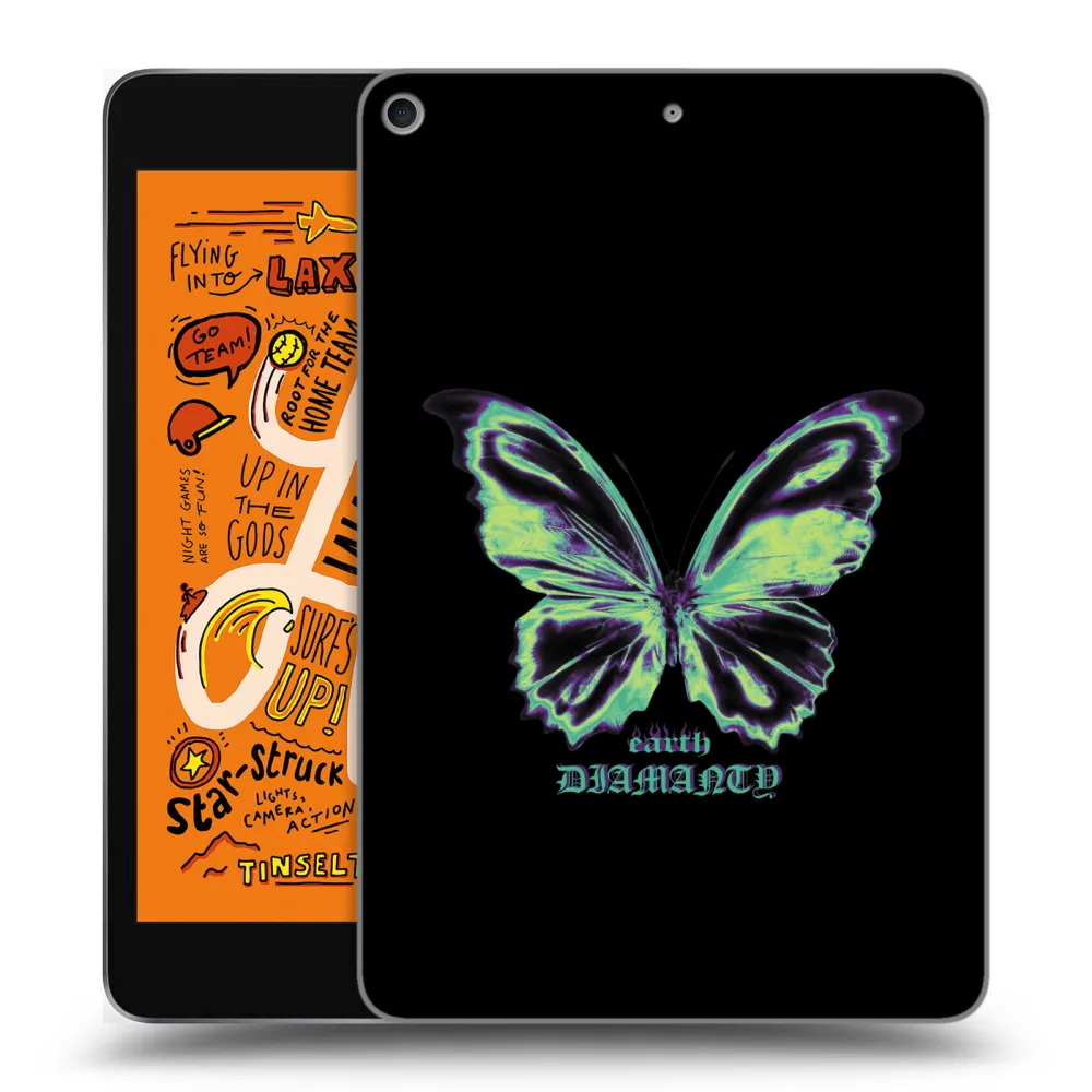 Picasee silikonový průhledný obal pro Apple iPad mini 2019 (5. gen) - Diamanty Blue