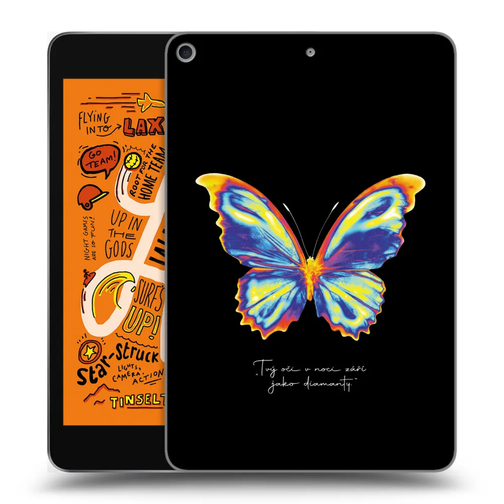 Picasee silikonový průhledný obal pro Apple iPad mini 2019 (5. gen) - Diamanty Black
