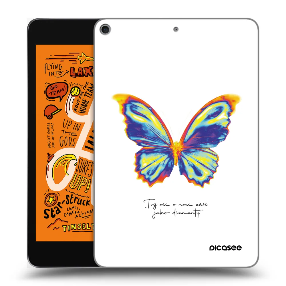 Picasee silikonový průhledný obal pro Apple iPad mini 2019 (5. gen) - Diamanty White