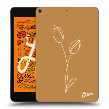 Picasee silikonový průhledný obal pro Apple iPad mini 2019 (5. gen) - Tulips