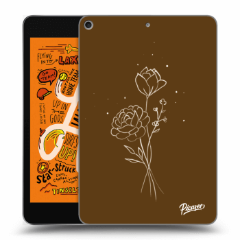 Obal pro Apple iPad mini 2019 (5. gen) - Brown flowers