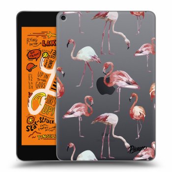 Picasee silikonový průhledný obal pro Apple iPad mini 2019 (5. gen) - Flamingos