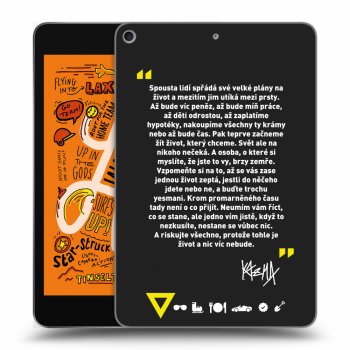 Picasee silikonový černý obal pro Apple iPad mini 2019 (5. gen) - Kazma - BUĎTE TROCHU YESMANI