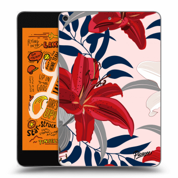 Picasee silikonový průhledný obal pro Apple iPad mini 2019 (5. gen) - Red Lily