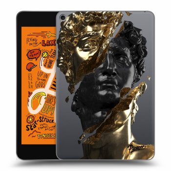 Picasee silikonový průhledný obal pro Apple iPad mini 2019 (5. gen) - Gold - Black