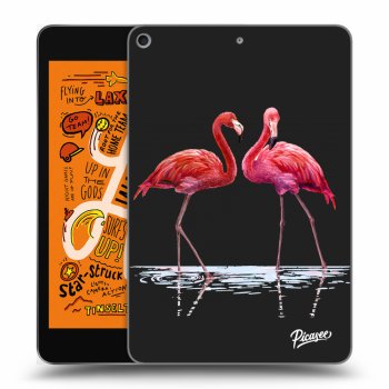 Picasee silikonový černý obal pro Apple iPad mini 2019 (5. gen) - Flamingos couple
