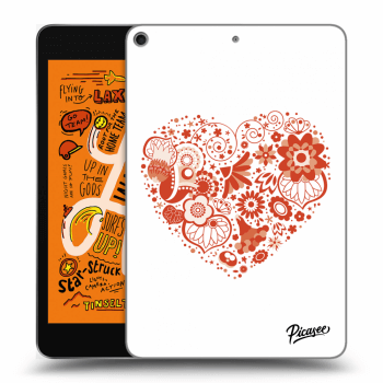 Picasee silikonový průhledný obal pro Apple iPad mini 2019 (5. gen) - Big heart