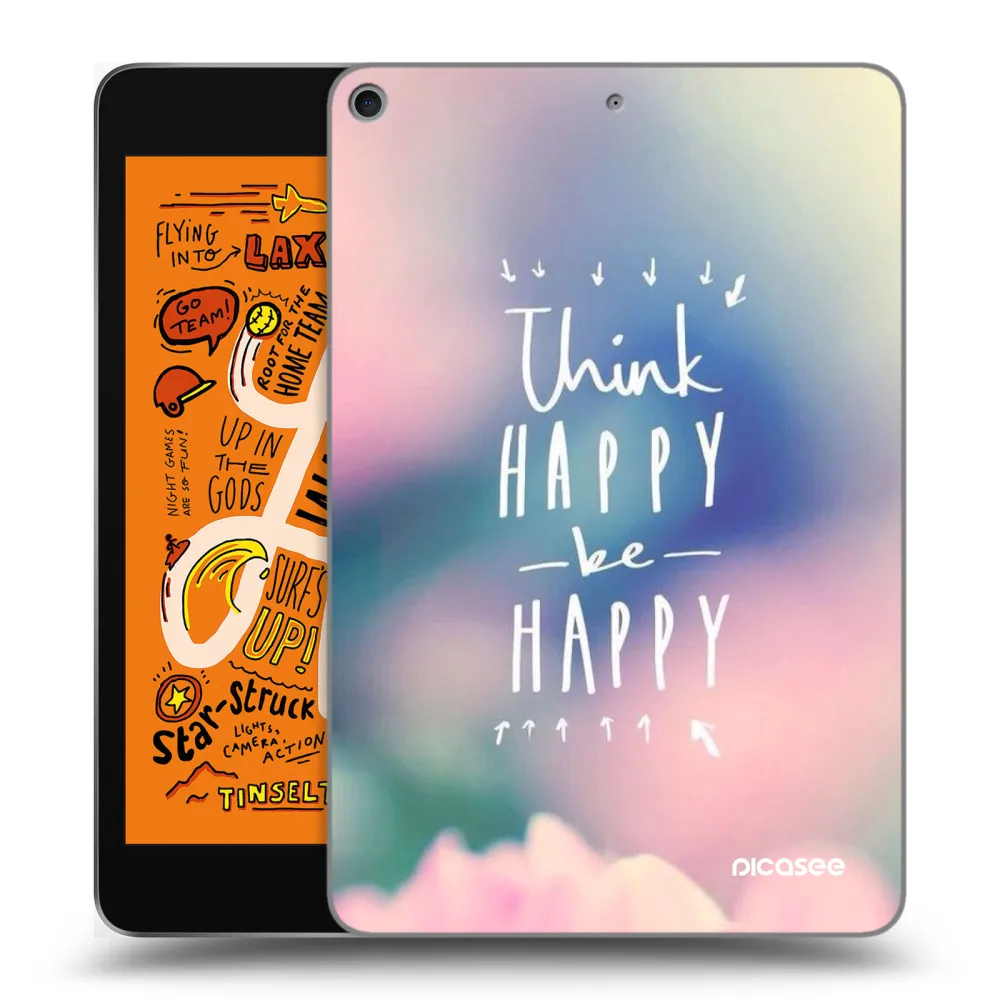 Picasee silikonový průhledný obal pro Apple iPad mini 2019 (5. gen) - Mysli pozitivně!