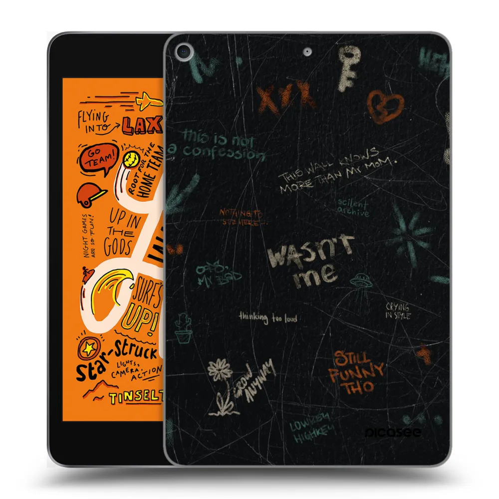 Picasee silikonový průhledný obal pro Apple iPad mini 2019 (5. gen) - CONFESSION