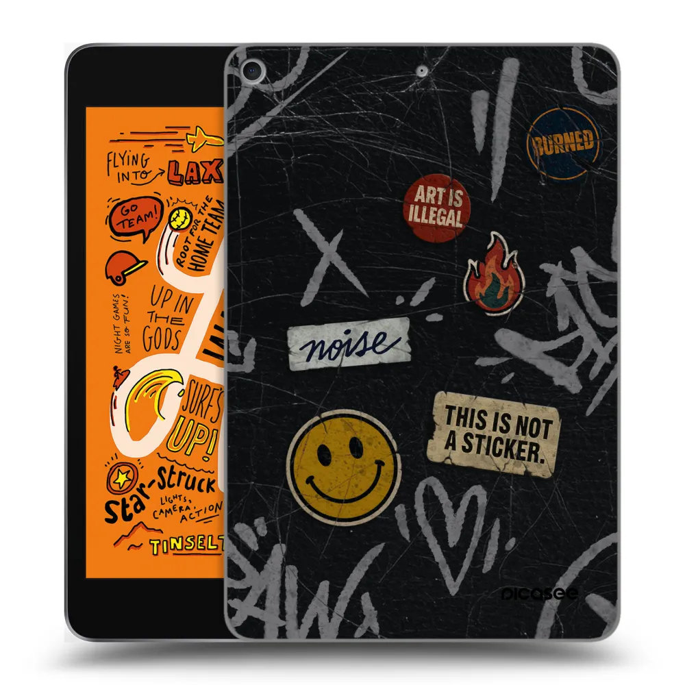 Picasee silikonový průhledný obal pro Apple iPad mini 2019 (5. gen) - STICKERS x TAGS