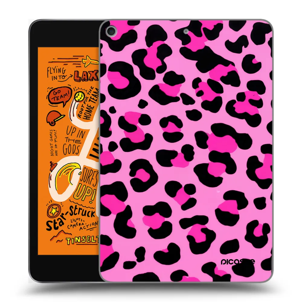 Picasee silikonový průhledný obal pro Apple iPad mini 2019 (5. gen) - Pink Tiger