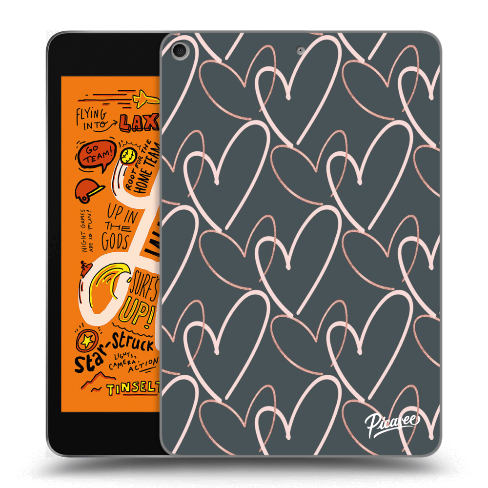 Picasee silikonový průhledný obal pro Apple iPad mini 2019 (5. gen) - Lots of love
