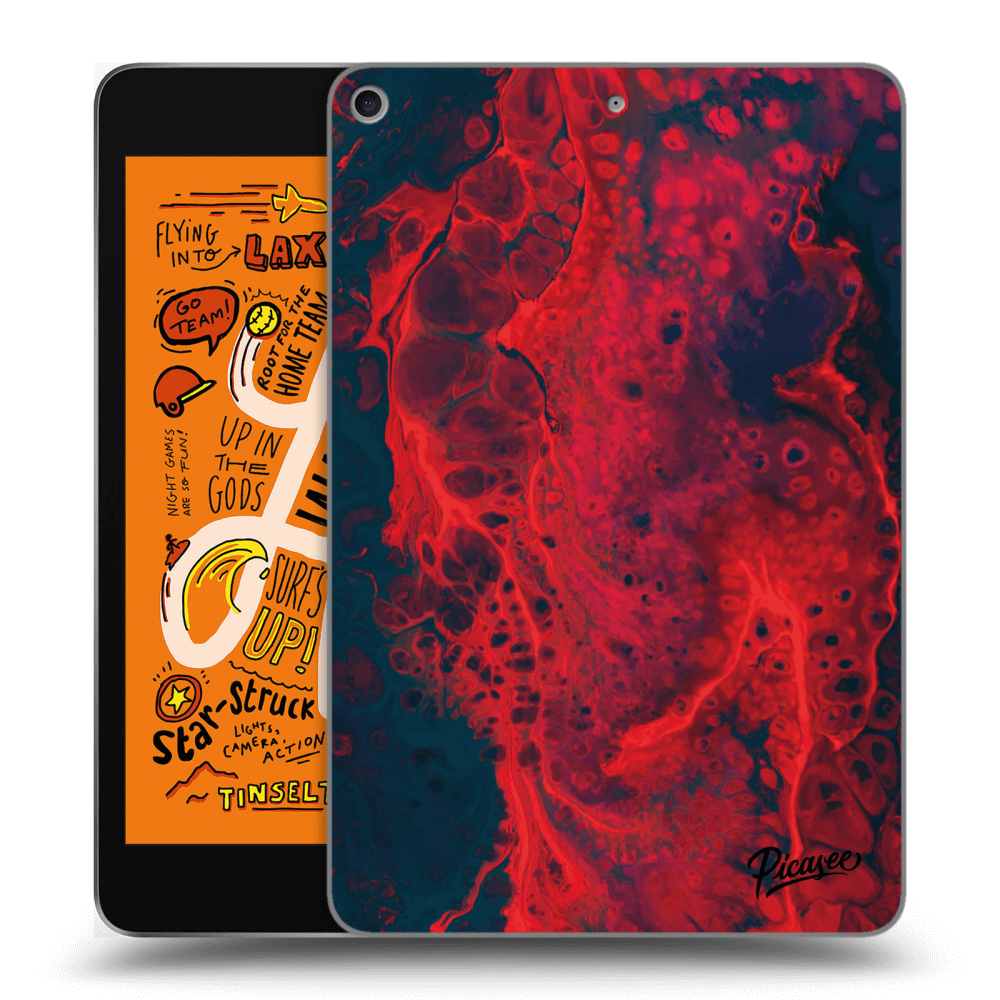 Picasee silikonový černý obal pro Apple iPad mini 2019 (5. gen) - Organic red