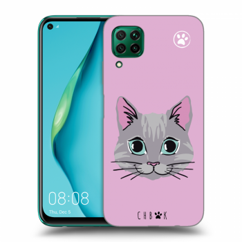Picasee silikonový černý obal pro Huawei P40 Lite - Chybí mi kočky - Růžová