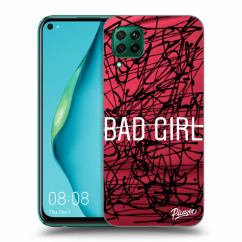 Picasee silikonový průhledný obal pro Huawei P40 Lite - Bad girl