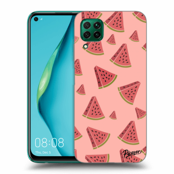 Picasee silikonový průhledný obal pro Huawei P40 Lite - Watermelon