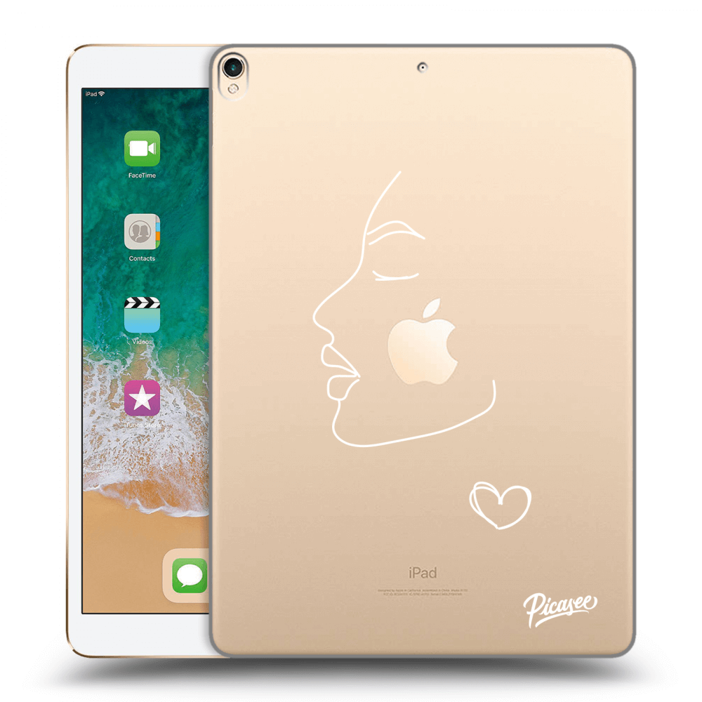 Picasee silikonový průhledný obal pro Apple iPad Pro 10.5" 2017 (2. gen) - Couple girl White