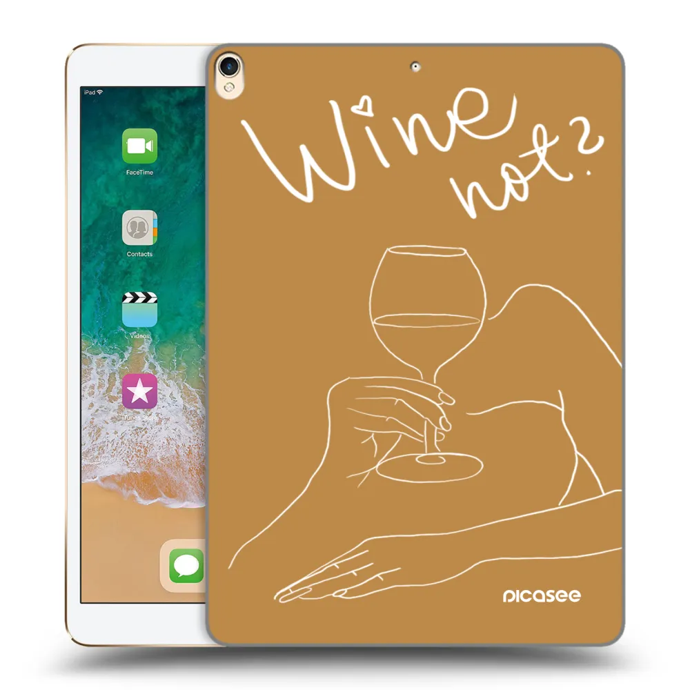 Picasee silikonový průhledný obal pro Apple iPad Pro 10.5" 2017 (2. gen) - Wine not