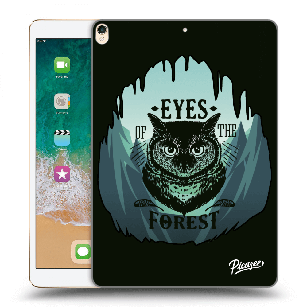 Picasee silikonový průhledný obal pro Apple iPad Pro 10.5" 2017 (2. gen) - Forest owl