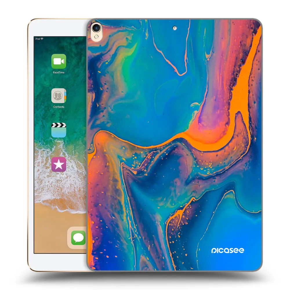 Picasee silikonový průhledný obal pro Apple iPad Pro 10.5" 2017 (2. gen) - Rainbow
