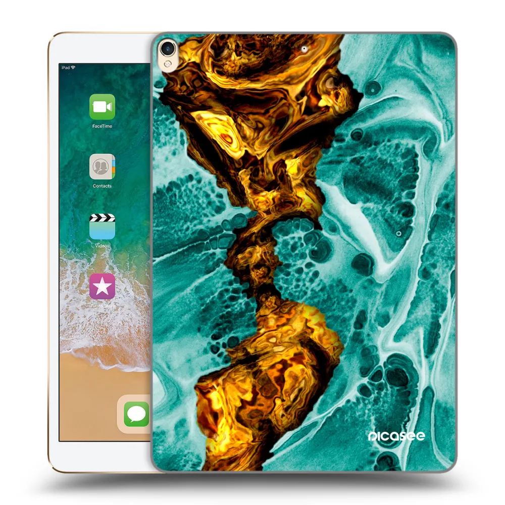 Picasee silikonový průhledný obal pro Apple iPad Pro 10.5" 2017 (2. gen) - Goldsky