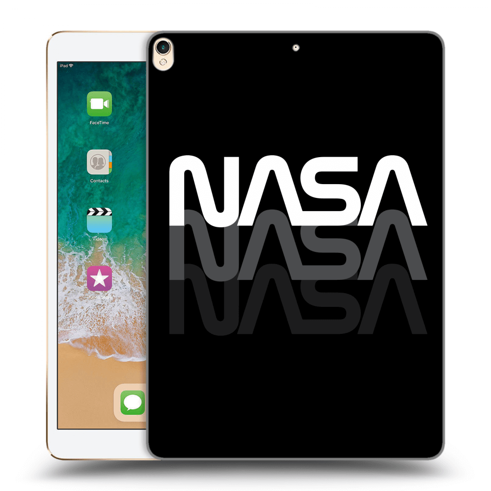 Picasee silikonový černý obal pro Apple iPad Pro 10.5" 2017 (2. gen) - NASA Triple