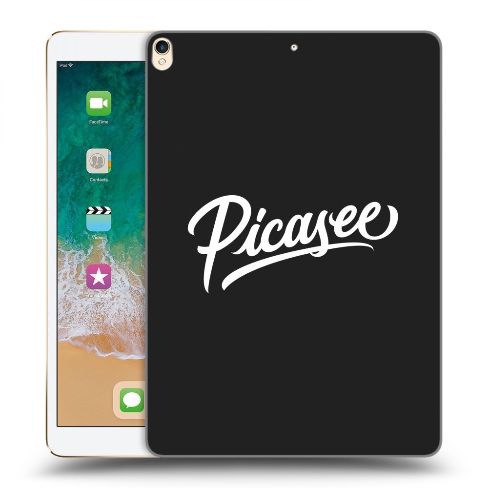 Picasee silikonový černý obal pro Apple iPad Pro 10.5" 2017 (2. gen) - Picasee - old logo - white