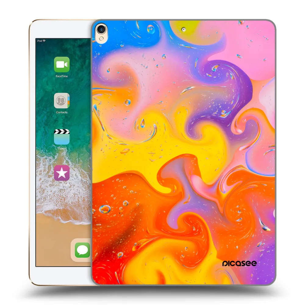 Picasee silikonový průhledný obal pro Apple iPad Pro 10.5" 2017 (2. gen) - Bubbles