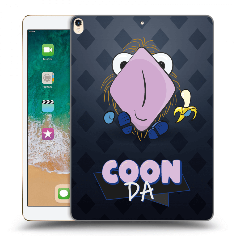 Picasee silikonový průhledný obal pro Apple iPad Pro 10.5" 2017 (2. gen) - COONDA chlupatka - tmavá