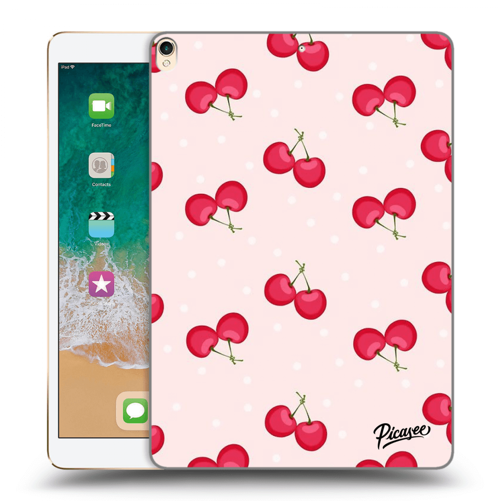 Picasee silikonový průhledný obal pro Apple iPad Pro 10.5" 2017 (2. gen) - Cherries