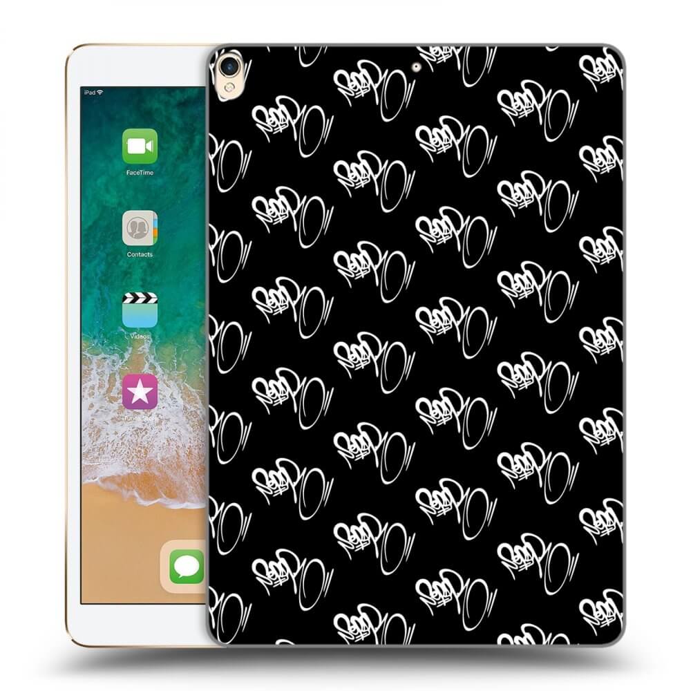 Picasee silikonový černý obal pro Apple iPad Pro 10.5" 2017 (2. gen) - Separ - White On Black
