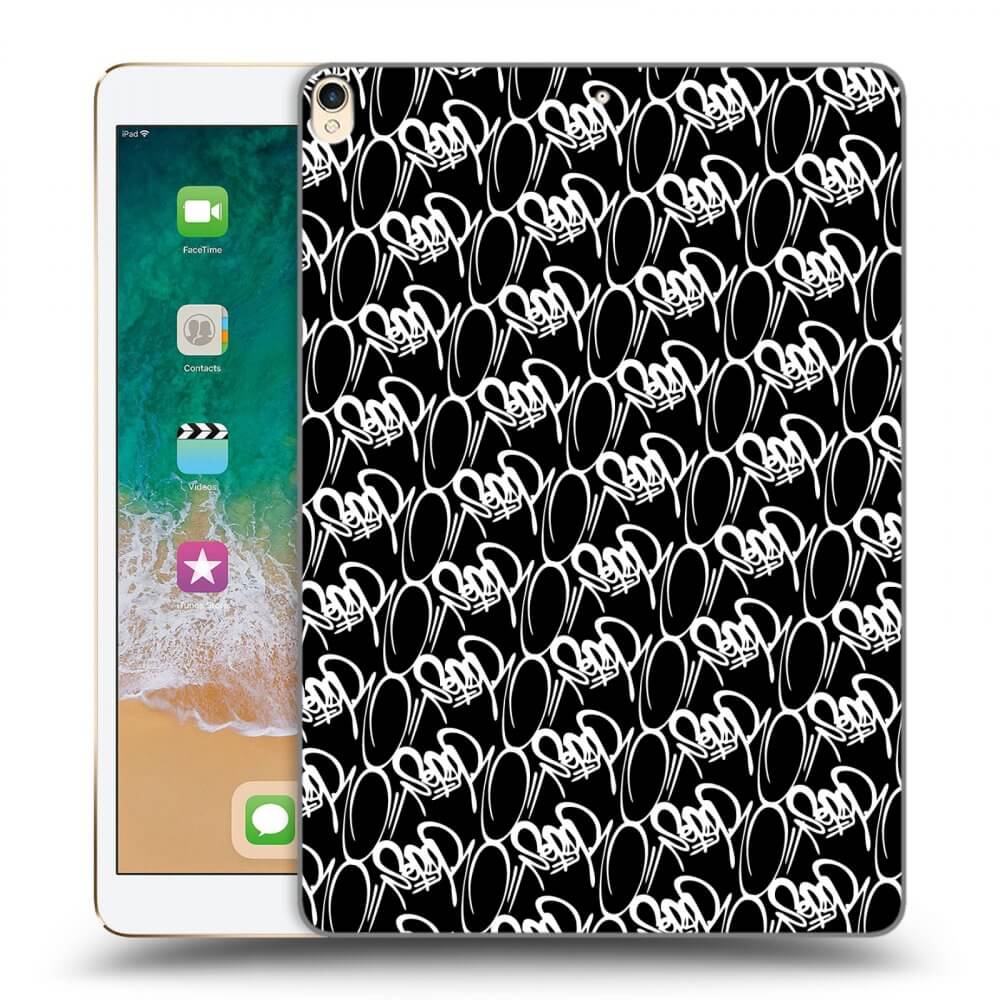 Picasee silikonový černý obal pro Apple iPad Pro 10.5" 2017 (2. gen) - Separ - White On Black 2