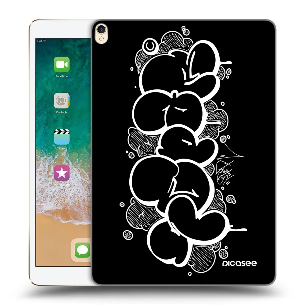 Picasee silikonový průhledný obal pro Apple iPad Pro 10.5" 2017 (2. gen) - Throw UP