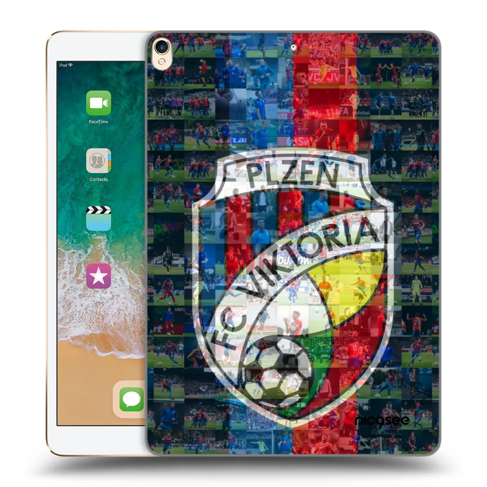 Picasee silikonový průhledný obal pro Apple iPad Pro 10.5" 2017 (2. gen) - FC Viktoria Plzeň A
