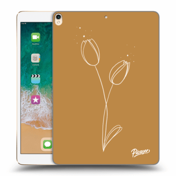 Picasee silikonový průhledný obal pro Apple iPad Pro 10.5" 2017 (2. gen) - Tulips