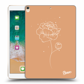 Picasee silikonový průhledný obal pro Apple iPad Pro 10.5" 2017 (2. gen) - Peonies