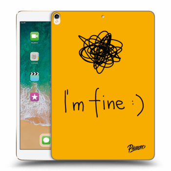 Picasee silikonový průhledný obal pro Apple iPad Pro 10.5" 2017 (2. gen) - I am fine