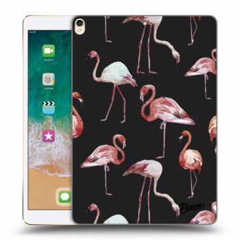 Picasee silikonový černý obal pro Apple iPad Pro 10.5" 2017 (2. gen) - Flamingos