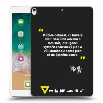 Picasee silikonový černý obal pro Apple iPad Pro 10.5" 2017 (2. gen) - Kazma - MŮŽETE DOKÁZAT, CO BUDETE CHTÍT
