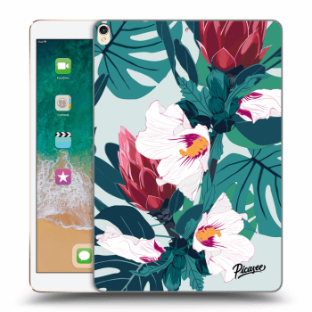 Picasee silikonový průhledný obal pro Apple iPad Pro 10.5" 2017 (2. gen) - Rhododendron