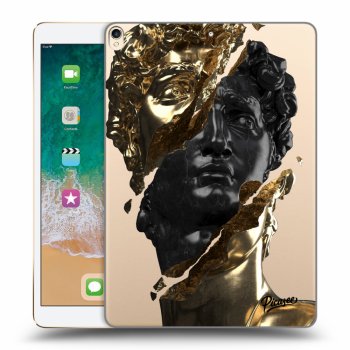 Picasee silikonový průhledný obal pro Apple iPad Pro 10.5" 2017 (2. gen) - Gold - Black