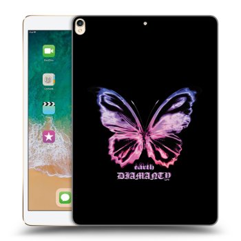 Picasee silikonový průhledný obal pro Apple iPad Pro 10.5" 2017 (2. gen) - Diamanty Purple