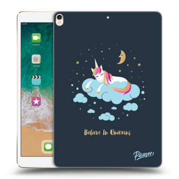 Picasee silikonový černý obal pro Apple iPad Pro 10.5" 2017 (2. gen) - Believe In Unicorns